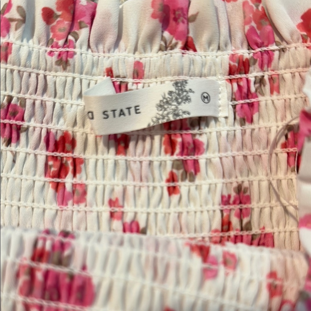 Altar'd State Pink Floral Crop Top Small and Skirt Set Medium. Worn once - Picture 6 of 7